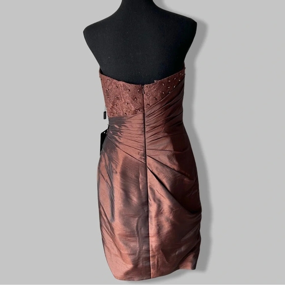 NWT  IZIDRESS Strapless Sequins Evening Bride Cocktail Dress - Picture 3 of 16